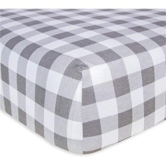 Buffalo Check Organic Cotton Fitted Crib Sheet – Sterling & Me Buffalo Check Fitted Crib Sheet, 100% Organic Crib Sheet for Standard Crib